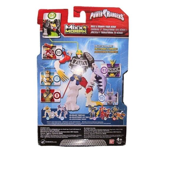 Power Rangers Mixx N Morph Mighty Morphin Green Tiger Rangerzord Action Figure - Picture 2 of 5